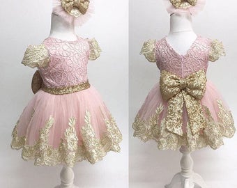 Gold Baby Dresses